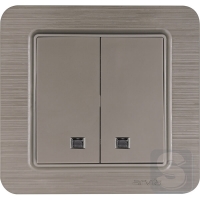 Вимикач триклавішний Arvia Electric Lavin Мідь (21 28 4000 254)